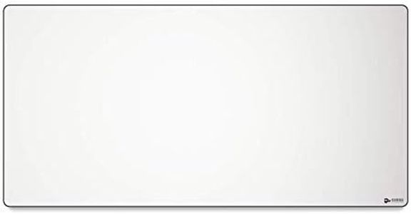 Glorious 3XL Extended Gaming Mouse Mat/Pad - Large, Wide (3XL Extended) White Cloth Mousepad, Stitched Edges | 24"x48" (GW-3XL)