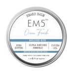 Em5 All Hair Type Ocean Fresh Organic Beard Balm | Shape Style And Tame | Medium Hold And Shine | Long Lasting Fragrance | Mustache And Beard Wax | Gift For Him/Men - 30 Gram