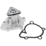 VekAuto Water Pump Kit Compatible for Hyundai Sonata 2011-2014 for Kia Optima 2011-2015, Durable Metal Silver Tone Front Engine Water Pump with Gasket