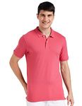 Allen Solly Men Dessert Rose Regular Fit Polo(AMKP317G04242_Dessert Rose_2XL)