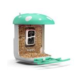 Smart Bird Feeder with Camera Solar Panel,1080P HD Camera APP Notify Auto Capture Bird Videos & Motion Detection,AI Identify 16000 Bird Species for Outside Wireless Watching Bird