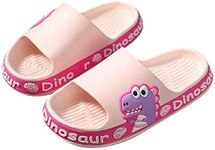 SEAUR Slides for Girls Slide On Sandals Non Slip Shower Slippers Kids Cute Home Beach Pool Bathroom Slippers Quick Drying Open Toe Slide Slippers 10