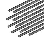 uxcell Carbon Fiber Rod for RC Airplane DIY Craft 2mm Matte Pole 400mm 15.7 Inch, 10pcs