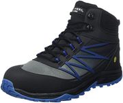 Skechers Men's Puxal Firmle Boots, Black Blue Textile/Synthetic/Leather, 9 UK