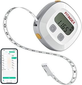 FITINDEX Smart Measuring Tape for Body, Accurate Digital Bluetooth Body Tape Measure for Weight Loss, Fitness, Body Building, Retractable Tape for Measuring Waist, Hip, Bust, Arms