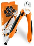 Mighty Paw Dog Nail Clippers - Razor Sharp Stainless Steel Blade For Clean Clipping - Non-Slip Ergonomic Handle For Ultimate Comfort And Control - Built In Safety Guard - Quick And Easy To Use