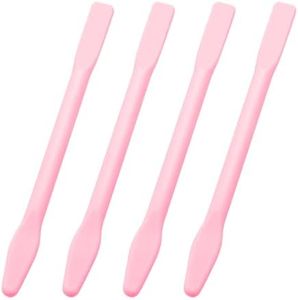 4 Pack Eyebrow Wax Sticks Non-Stick Wax Spatula Silicone Eyebrow Wax Stick Waxing Applicator Reusable Hard Wax Sticks For Home Salon Body Use