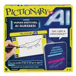 Mattel Games - Pictionary Vs. AI Family Game for Kids and Adults and Game Night Using Artificial Intelligence for 2 4 Players, English Version, HYH75