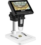 Dcorn Coin Microscope, 4.3 Inch LCD Digital Microscope 10X-1000X Magnification Video Camera Handheld Microscope for Coin Observation/PCB Soldering, Windows Compatible