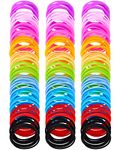 200 Pcs Silicone Jelly Bracelets Bands Colorful Retro Wristbands 80s 90s Accessories for Women Stretchable Rainbow Bracelets Neon Bracelets for Adults, Women, Costume Decorations, /