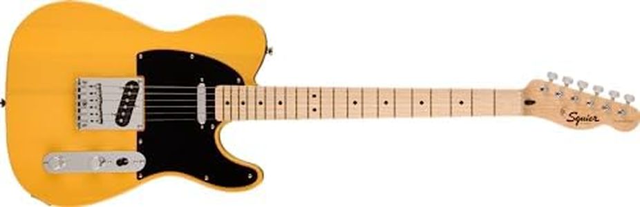 Squier Sonic Telecaster Electric Guitar, with 2-Year Warranty, Butterscotch Blonde, Maple Fingerboard