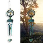 OKAIMEIMEIO Tree of Life Wind Chimes for Outside, Memorial Gifts for Mom, Outdoor Clearance, Sympathy Gifts for Loss of Loved One, Garden Decor