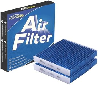 Forccord 2-Pack Cabin Air Filter Fits for KIA Soul (2014-2019), Soul EV (2015-2017,2019) Activated Carbon Cabin Filter Replacement CP002 CF12002 Car Accessories