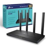 TP-Link WiFi 6 OneMesh Router, AX1500 Mbps Gigabit VPN Router, Dual-Core CPU Fibre Router, WPA3 Cybersecurity, Ideal for Gaming Xbox/PS4/Steam (Archer AX18)