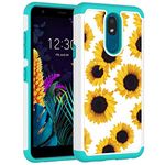 Vavies Case for LG Aristo 4+ Plus Case, LG Prime 2/LG Arena 2/LG Tribute Royal/Escape Plus/LG Journey LTE Phone Cover, Cute Protective Cases for LG Aristo 4 (Sunflower)