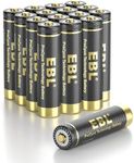 EBL Gold Pro Rechargeable AAA Batteries 1.2V 1100mAh NIMH Battery Upgraded High Performance AAA Batteries Precharged Triple A Battery - 16 Packs