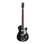 Gretsch G5260T Electromatic Jet Baritone Solid Body 6-String Electric Guitar with Bigsby, 12-Inch Laurel Fingerboard, and Bolt-On Maple Neck (Right-Hand, Black)