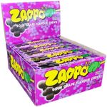 ZAPPO Sour Grape Flavoured Chews - (Bulk Pack of 30 Sticks)