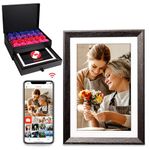 Frameo 10.1 Inch WiFi Digital Picture Frame Built-in 32GB Storage 1280 * 800 IPS HD Touch Screen Smart Electronic Digital Photo Frame Slideshow, Easy to Share Photos and Videos