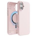 elago Magnetic Silicone Case Compatible with iPhone 16 Plus Case 6.7 Inch Compatible with All MagSafe Accessories - Built-in Magnets, Soft Grip Silicone, Shockproof [Lovely Pink]