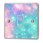 Girls Pink & Blue Light Switch Sticker Vinyl/Skin Cover, sw152