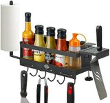 Grill Griddle Caddy for Blackstone Griddle Accessories Storage, Space Saving Grill Accessories Tool Holder, BBQ Accessories Organizer Box for 17"/22"/28"/36" Blackstone Griddle