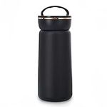 Vacuum Insulated Hot Water Bottle Stainless Steel Flask Travel Mug Coffee Cup 13OZ,Black