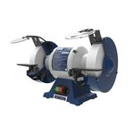 Rikon 80-808 - 8" Bench Grinder - Metal Construction, 550W, 1480 RPM, Dual Rear Dust Ports, Adjustable Tool Rests