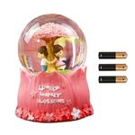 GITGRNTH Romantic Love Couple Snow Globe Crystal Ball with LED Light Musical Showpiece for Anniversary Birthday Gift for Girlfriend Boyfriend Husband Wife Men Women (Design_ A)