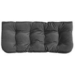 Sewker Indoor/Outdoor Tufted Swing Bench Cushions, 44"x19" for Wicker Loveseat Porch Swing Cushions, Patio Chair Furniture Replacement Cushion - Gray