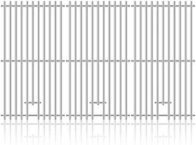 Adviace Grill Replacement Parts for Kitchenaid 720-0787D 720-0953 3 Burner Gas Grill, Stainless Steel Grill Grates for Kitchen Aid 720-0787D Home Depot, Kitchenaid 720-0953 Grill