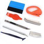 Car Vinyl Wrap Tool kit, Window Tint Tool Wallpaper Smoothing Kits Including Felt Squeegee,Edge Trimmer,Mini Soft Corner Squeegee Installing Auto Wraps and Car Stickers