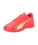 Puma Unisex-Kids Ultra Play IT Jr, Fiery Coral-Fizzy Light-Black, Football Shoe, 2UK (10692703)