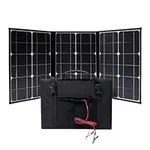 Dakota Lithium - 12V Folding Solar Panel - Fast-Charging Panel, with Alligator Clips, Charges Any 12V DL Battery, Flexible, Waterproof, and Shatterproof, for Power Off The Grid - 1 Panel and Case