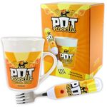 Kimm & Miller Pot Noodle Gift Set with Spinning Fork & Mug - Funny Novelty Gifts for Men, Women, Teens & Students - Original Curry Design