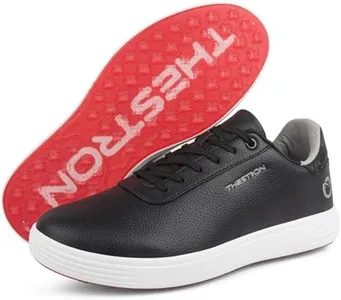 Zakey Spikeless Golf Shoes Men Professional Golf Foowears Luxury Walking Footwears for Golfers Outdoor (10.5,Black)