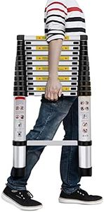 Escalera Telescópica de 8M / 7M / 6,2M / 5M / 4M / 3,8M / 2M / 1M, Escalera Telescópica de Aluminio Adecuada para el Trabajo Al Aire Libre del Ático RV en el Techo del Ático Doméstico, con una Carga