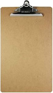 BAZIC Products Wood Clipboard Legal Size 15.5" x 9", Sturdy Spring Clip Hardboard, Strong & Large Capacity, for Office School, 1-Pack