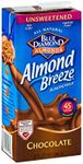 Blue Diamond Unsweetened Chocolate Almond Breeze Almond Milk, 32 Ounce (Pack of 12)