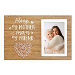 ElegantPark Mothers Day Gift from Daughter Son Picture Frame Gift to Mom Birthday Gifts for Mom Photo Frame Christmas Gifts for Mom Wood 4x6 Photo Frame Valentines Day Gift