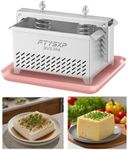 Tofu Press -304 Stainless Steel Cheese Press, Paneer Make and Vegetarian Tofu Press, Heavy Pressure Adjustable,BPA Free, Dishwasher Safe for tofu Maker and ham Press,Meat pressing (6.3*4.7*4.8 in)