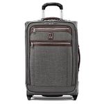 Travelpro Platinum Elite Softside Expandable Upright Luggage, Vintage Grey, Carry-On 22-Inch, Platinum Elite Softside Expandable Upright Luggage