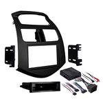 Metra 99-3309B Single/Double Din Stereo Installation Dash Kit for 2013-2015 Chevy Spark (Black)