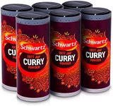 Schwartz Hot Curry Powder Drum 85 G | Pack of 6 | Robust & Fragrant Blend of Ground Spices | Perfect Addition to Curries