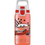 SIGG - Kids Water Bottle - Viva One Disney Cars - Suitable For Carbonated Beverages - Leakproof - Dishwasher Safe - BPA Free - Sports & Bike - Red - 0.5L