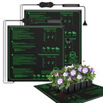 Mojimdo 70W Heating Mat Plants with Thermostat - Quick Heating, Fire Protection, Heat Mat for Germination and Temperature Regulation, Ideal for Seedlings, Pets and Reptiles-50 * 50cm(2 Pack)