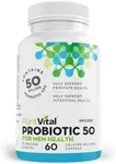 PlantVital Probiotic Supplement for Men - 50 Billion CFUs, 15 Strains Probiotics for Men - Supports Prostate, Digestive, and Gut Health - 2 Month Supply, 60 Capsules