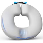 Benazcap Donut Cushion for Hemorrhoids, Coccyx Cushion for Tailbone Pain Relief, Donut Pillow, Memory Foam Seat Cushion by Ergonomic for Sores, Sciatica, Gray