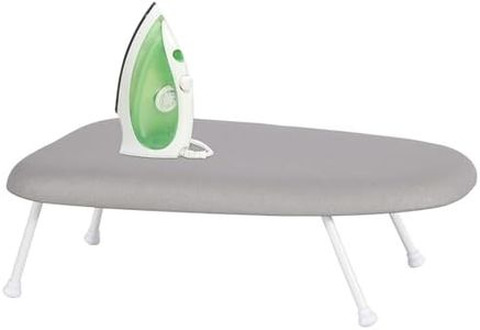 STORAGEIDEAS 24x14in Tabletop Mini Ironing Board with Foldable Legs, Portable Iron Board with Extra Wide Countertop, Small Ironing Board for Sewing, Crafting, Dorm, Small Spaces, RV, Travel - Gray