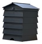 Beehive composter/Composter/Post box/Storage box/Planter (Dark grey, Large)